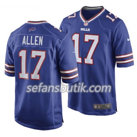 Buffalo Bills Tröjor Josh Allen 17 Nike Blå - Herr Buffalo Bills Tröjor Josh Allen 17 Nike Blå - Herr